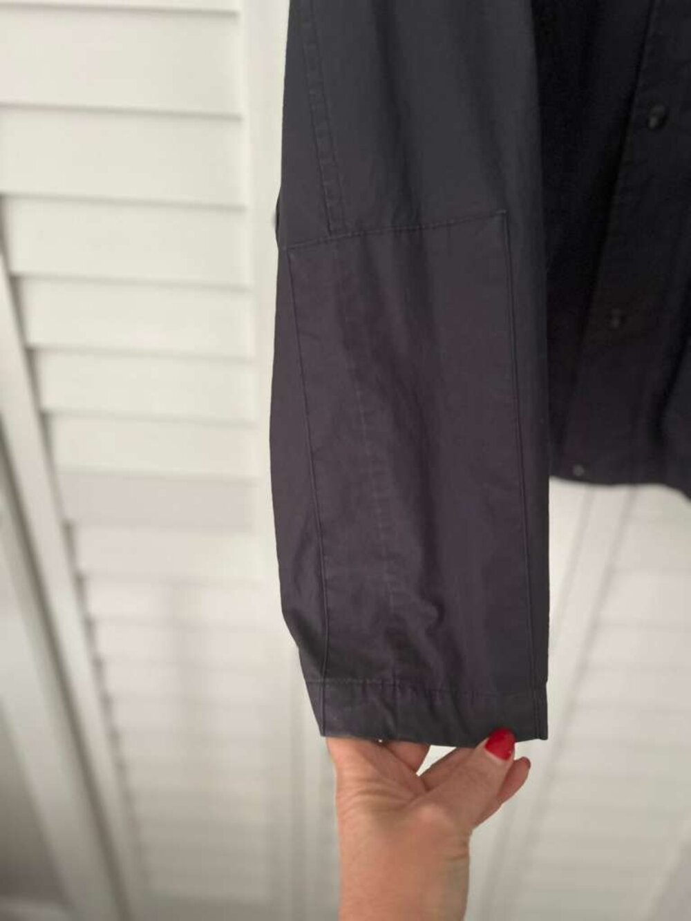 Daslu Hooded Lightweight Utility Rain Jacket Black Size G - Picture 11 of 16